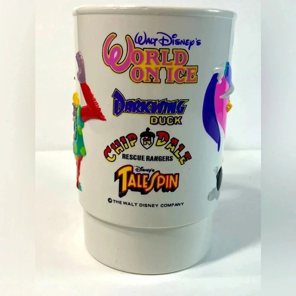 Walt Disneys World on Ice- Darkwing Duck, Chip & Dale, and Tail  Spin 1992 Cup - Picture 14 of 15
